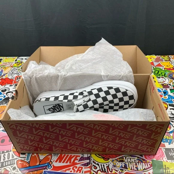 Vans Slip On Mule Checkered Sneakers Womens Various Sizes - Picture 11 of 12